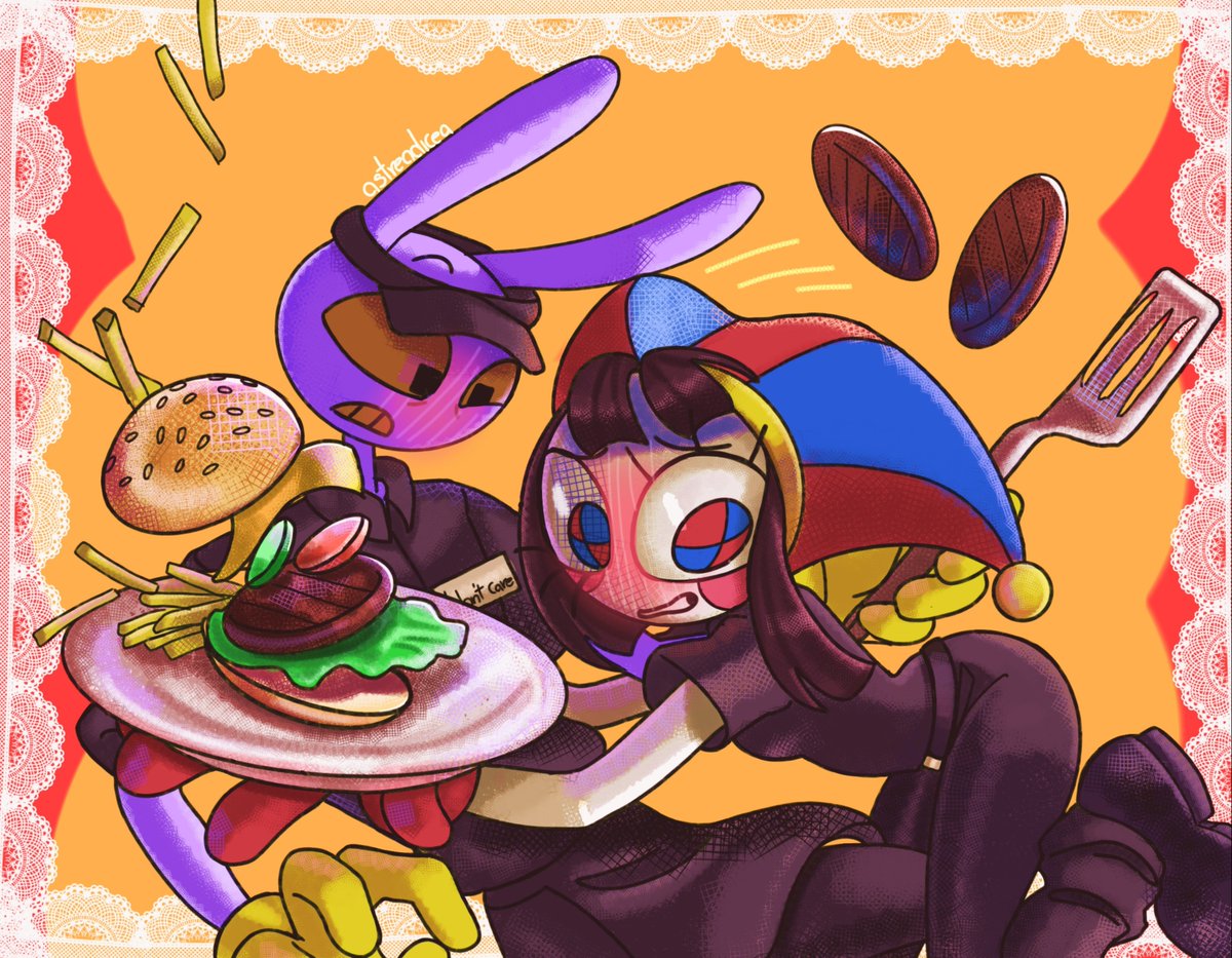 astreadicea's tweet photo. Día 4: Work at Spudsy's 🍔🍟

#funbuntober26 #funnybunny https://t.co/vxamI8wzNm