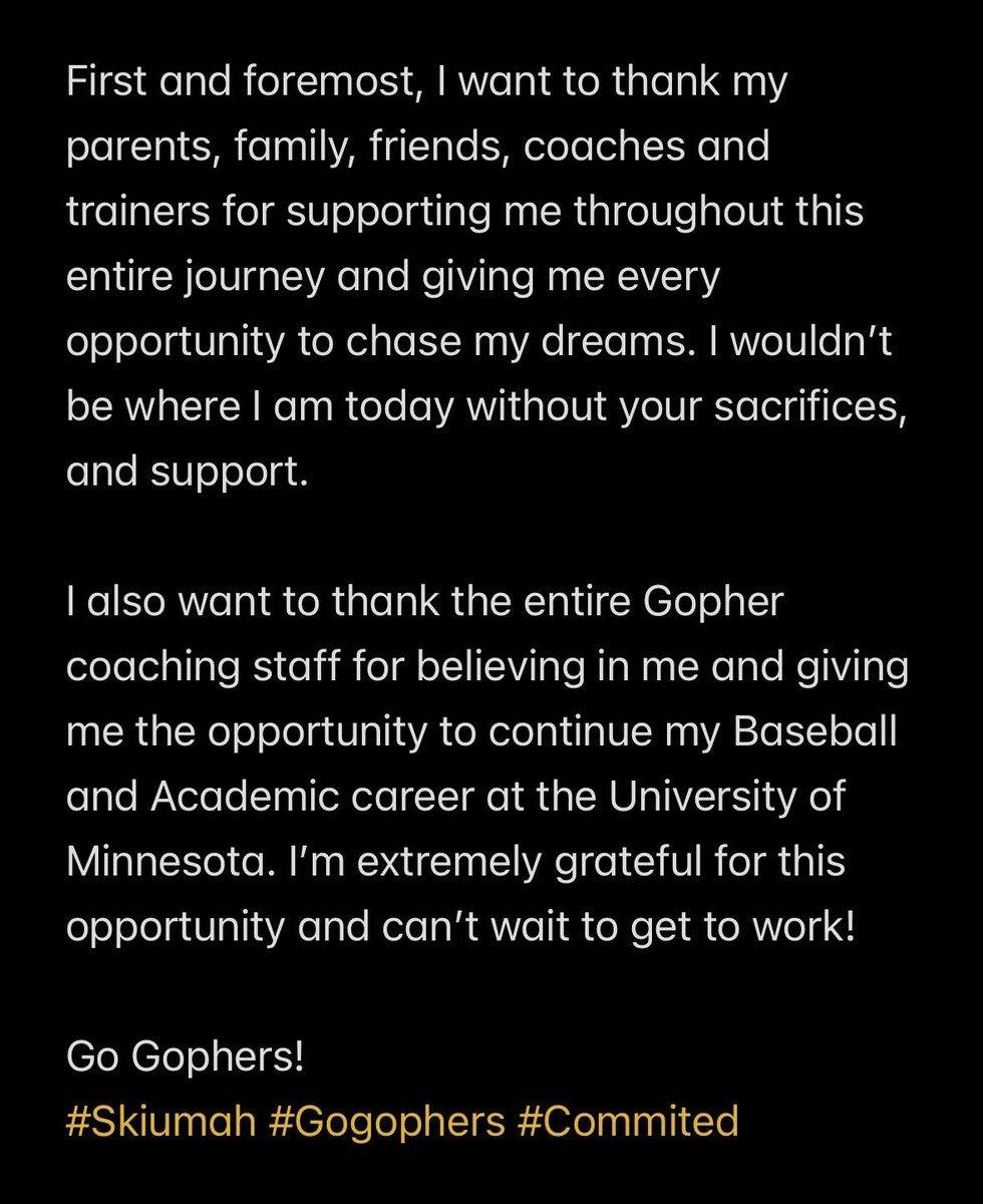 MaxtinLinn's tweet photo. Commited #Gogophers https://t.co/4UTS2VoyxC