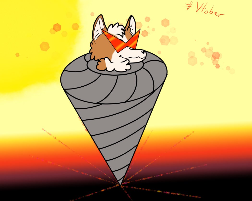 Corgynopolis's tweet photo. Day 4 of #vtober Remember to do the undoable, beat the unbeatable. Row row, FIGHT THE POWA! https://t.co/9MphboKizT
