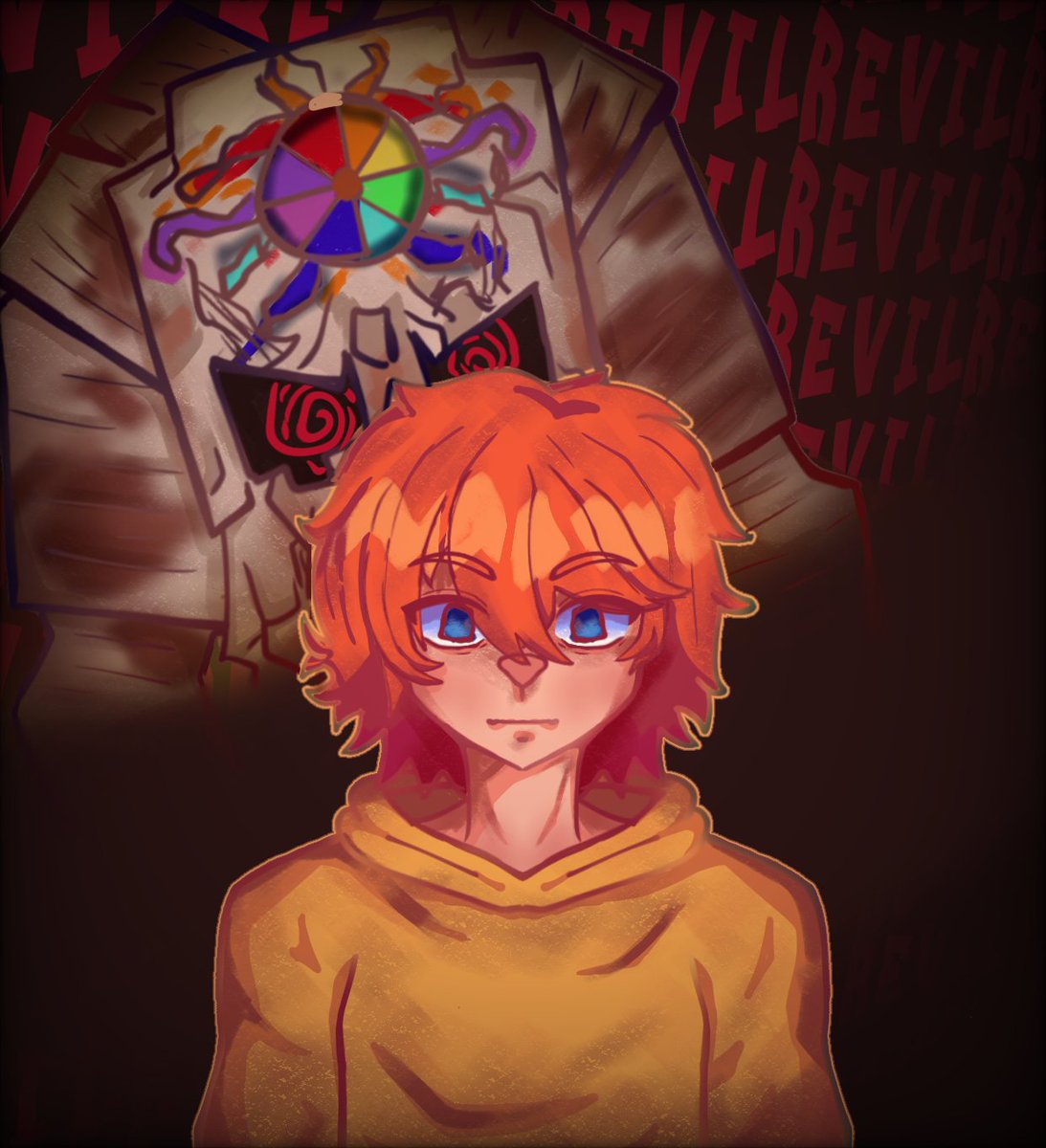 Ayolinx20's tweet photo. Ahora inaugurando el #sonpanchoart
Un pancho traumado con REVIL☠️ #dedsafiofanart https://t.co/TnN5y7BR41