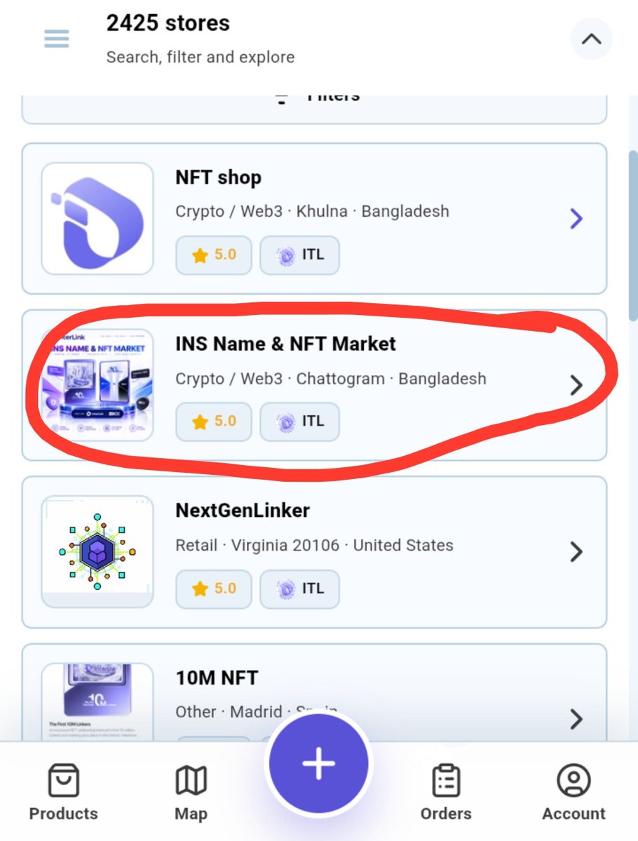 Its_Fahim123's tweet photo. My LinkersMap Journey: From Creating a Store to Making Real Sales 

Yesterday, I shared my experience using @LinkersMap from a seller’s perspective after creating my own store, INS Name & NFT Market.

I started the store to showcase and sell my .itl domain NFTs and selected InterLink ecosystem NFTs in one place.

Today, I checked the marketplace again and I’m genuinely happy with the progress.

🏪 2,425 stores are now on LinkersMap.

And among them, my INS Name & NFT Market is currently appearing in the Top 2 on the map. 🥈

For me, this is more than just a ranking.

I’m actually using the store—not simply listing products and leaving them there.

📦 Multiple orders fulfilled
⭐ 5.0 rating from verified reviews
💬 Active buyer conversations
🛒 .itl domains available
🎨 InterLink ecosystem NFTs listed
⚡ Multiple 10M NFT orders completed

That’s what makes the experience exciting.

LinkersMap gives sellers a place to create a store, list digital assets, set their own prices, interact with buyers, complete orders and build a marketplace reputation within the InterLink ecosystem.

When I first created my store, I was simply experimenting with the marketplace.

Now I’m actually making sales, fulfilling orders and watching my store gain visibility.

From simply listing assets → to building a real marketplace presence. 

And this is still just the beginning.

I’ll continue adding more .itl names and InterLink ecosystem assets to my store and see where this journey takes me.

Want to check my listings?

👇 INS Name & NFT Market
https://t.co/xMQ6pob8Ip

Explore the marketplace:
https://t.co/VwnvKrIDw6

@LinkersMap @Dr_Picoin @ArifAhmedITL
@inter_link @kv_interlink @reina_itl

#LinkersMap #InterLink #ITL #ITLG #NFT  #LMP