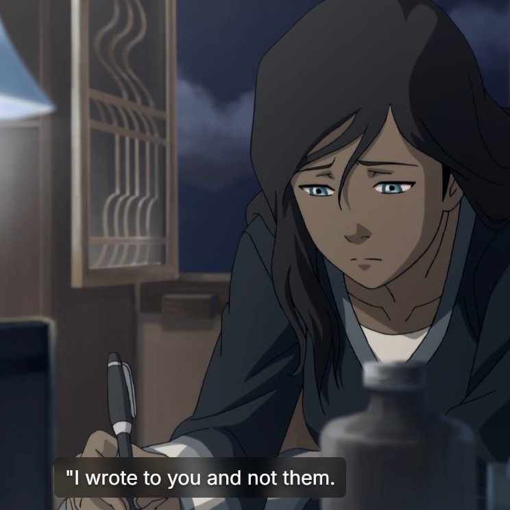 julianmiflaco's tweet photo. KORRA ONLY WRITING ASAMI BACK https://t.co/L3SDpuyaPi