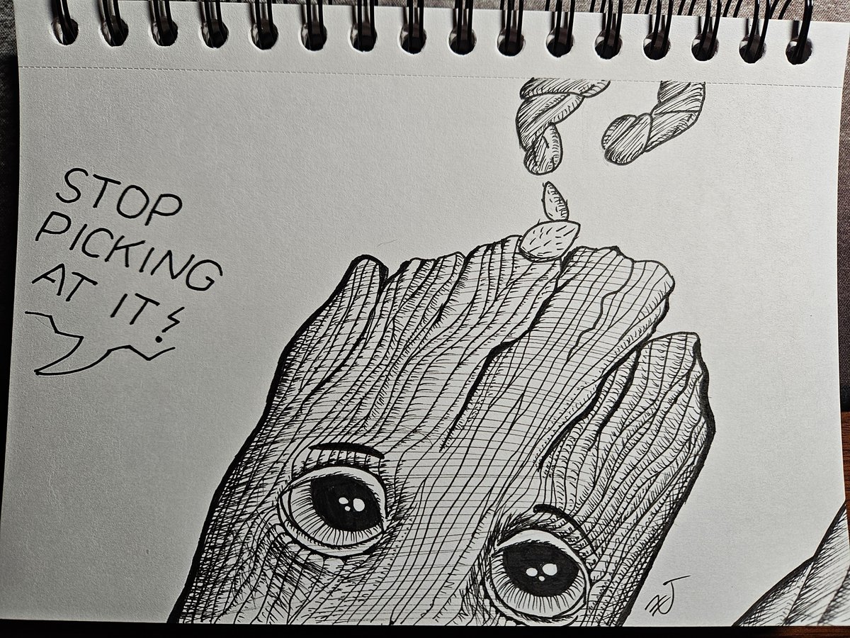 netwarior5's tweet photo. #Inktober day 4: Cactus
Are cactus like pimples for Groot?
Not sure why I did this to myself, it took way too long xD

#RocketRaccoon #traditionalart #groot https://t.co/L5nLtlE2cn