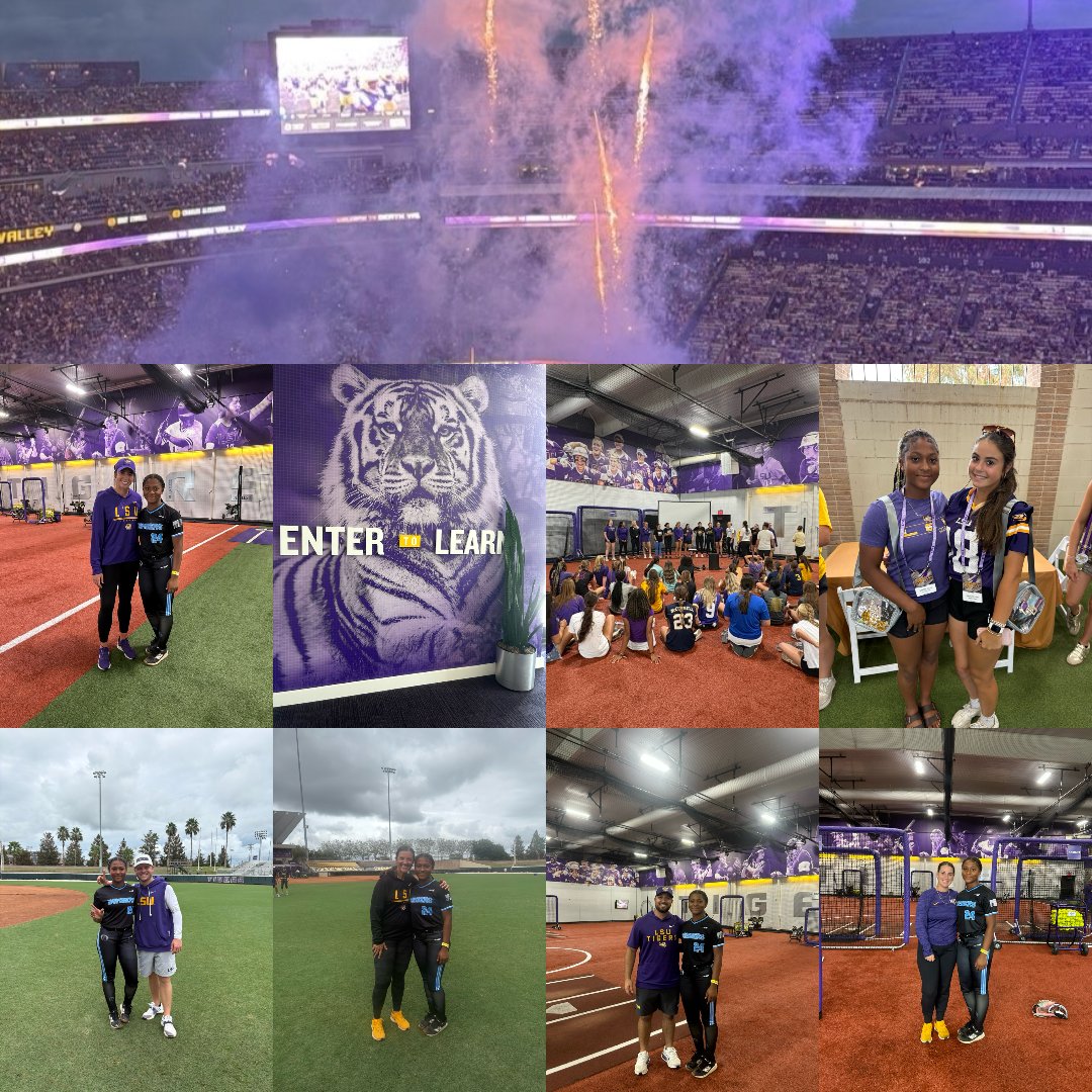 abbynails24's tweet photo. Thank you @LSUsoftball for such a great experience. From the softball events to the football game, campus tour and camp. Thank you for the feedback while attending. @CoachNealPT @BethTorina @LSU_SandraMoton @Tpleasants17 @zjermain_15 

@16UAcademy @p_williams20 @ExtraInningSB @THEWOWSB @CoachA54839250 @PrepSoftball