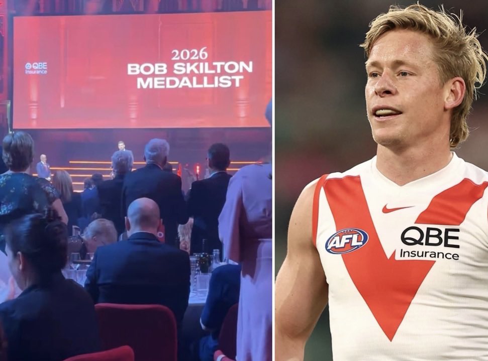 Ryandally08's tweet photo. The Sydney Swans are facing immense backlash after awarding the Bob Skilton Medal to star midfielder Isaac Heeney. 

Heeney won the club’s highest individual honour despite being stood down for the remainder of the season due to a serious breach of behavioural standards at Melbourne's Pullman Hotel.

While Heeney was absent from the ceremony, his win was met with loud applause and a partial standing ovation from the crowd. 

Critics are calling out the club's handling of the situation, particularly after Swans chairman Andrew Pridham argued that on field performance and off field conduct should be treated as entirely separate matters.

The decision has ignited furious debate across the sporting landscape:

Former NRL great, Ian Roberts, strongly condemned the club on social media, stating the Swans have “enormous work to do in relation to the treatment of women”

He claims the Swans have almost “justified and forgiven" the off field conduct, adding that the award has “only further shamed the club”

Celebrating his sporting achievements isn't an endorsement of alleged behavior, it is a commitment to fairness and due process while the legal system takes its course.

Ian should know that, as he himself is no stranger to controversy.