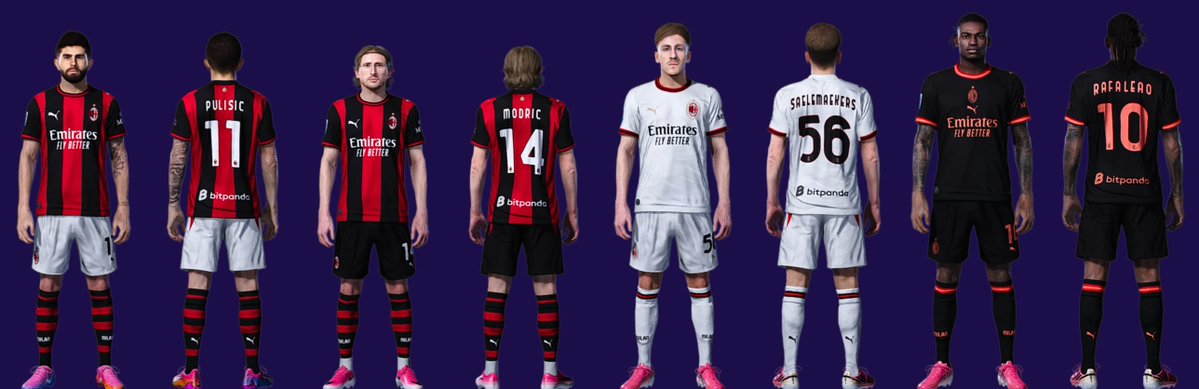 Y_Kitmaker's tweet photo. Kits AC Milan 26/27 [ Pes 2021 ]  

https://t.co/T0JeZWbUOx

#ACM #Milan #Pes2021 #eFootball2021 https://t.co/mjqKS3jkfH