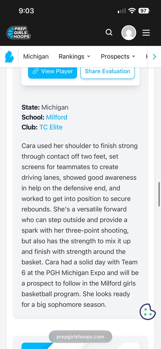 CaraVanGo20's tweet photo. Thank you again @CoachEvanBell for this very nice write up. @MilfordMavsGBB @michpurehoops https://t.co/XbnKbf8HGH