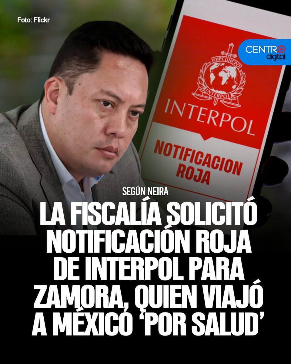 radiocentroec's tweet photo. #ATENCION | La Fiscalía solicitó una notificación roja de Interpol para localizar en México al alcalde de Cuenca, Cristian Zamora. Previamente, el funcionario viajó alegando motivos de salud. Por su parte, el Gobierno denunció una presunta red de corrupción en contratos municipales.
Los detalles➡️ https://t.co/DLrEFU5Q6K