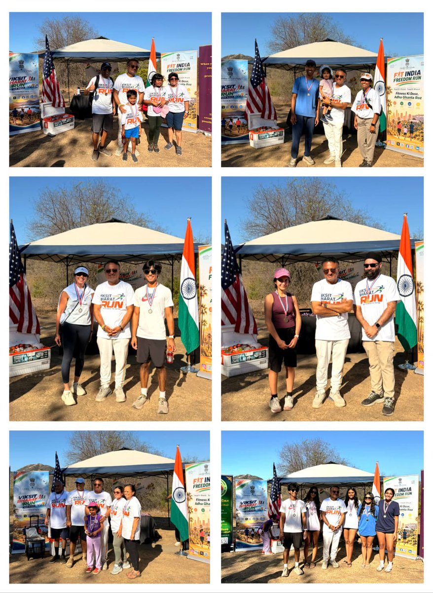CGILosAngeles's tweet photo. In an event co organized by the Consulate General of India in Los Angeles and CRY San Diego, CG @drkjsrini inaugurated the “Viksit Bharat Run 2026” at Lake Hodges, Escondido near San Diego bringing together over 150 members of the Indian Diaspora including enthusiastic young runners & senior participants and across all age groups, for a morning reflecting the spirit of “Viksit Bharat 2047.” CG urged the participants to actively work together in that direction and contribute to India.

@MEAIndia @IndianEmbassyUS @IndianDiplomacy @diaspora_india @drkjsrini @YASMinistry @mybharatgov @FitIndiaOff @IndiaAbroad_ @IndiaCurrents @indiawestnews @indicanews1 @TeluguTimesNews @NRIPulse @nritonri @yoindiatv @tvasianetwork @newsindia5 @ambazaarmag @american_desi #SDIndian #SanDiegoDesi @cryamerica @CRYINDIA @crysandiego  #HouseOfIndiaSanDiego #Step2StepUp @BrahmaKumarisUS @BrahmaKumaris  #GujaratiAssociationOfSanDiego #SanDiegoTamilSangam #KasturiKannadaSangha @AhaanaOrg 

#ViksitBharatRun #ViksitBharat #SwasthBharat #RunForUnity #RunForProgress #SanDiego #IndiaInLA #IndianDiaspora #CommunityEngagement