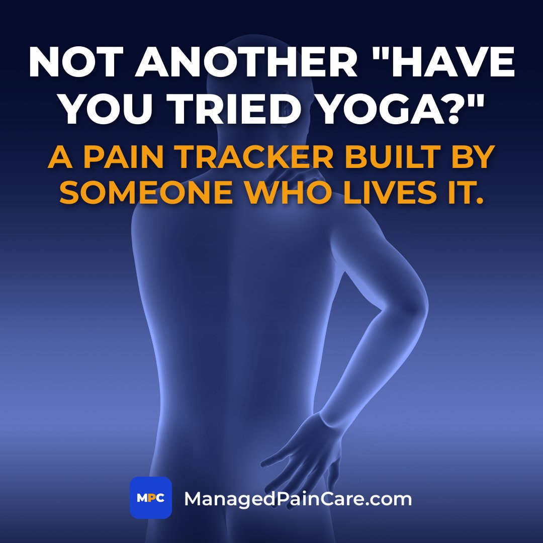 ManagedPainCare's tweet photo. I was stuck in a pain tracker app, until I had no choice but to design my own.  An app that doesn't collect your life history, no pop-up ads, you can use it free, I only request a zip code and email so weather info in your area is saved when you log your pain.  You can add your name, not required but helpful.  Then after a few weeks take a look at your pain timeline.  I wanted something quick and it had to work, that's it .