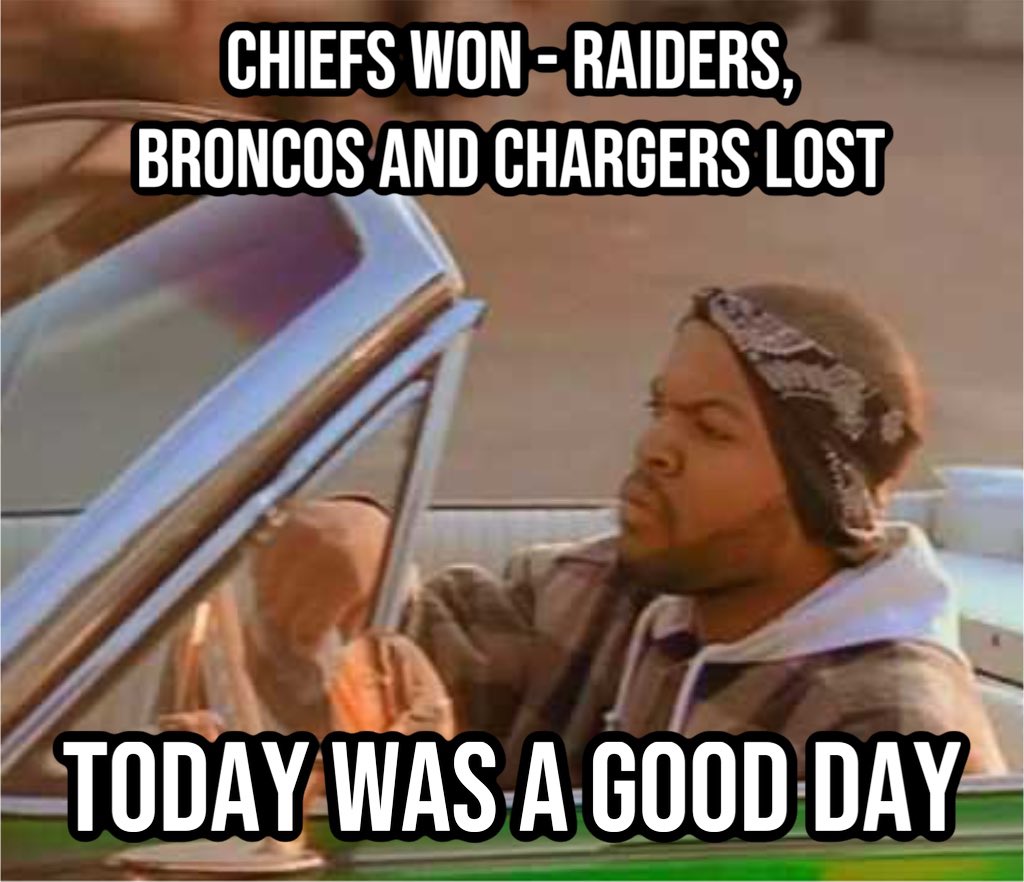 Farzin21's tweet photo. No. 1 in the AFC and AFC West 🙌 https://t.co/YH3AaR0pmg