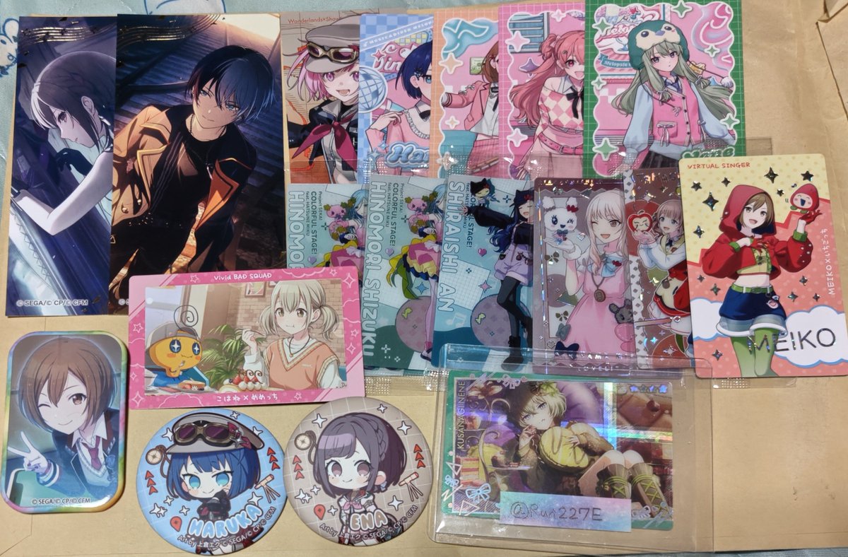 Ruri227E's tweet photo. プロセカ　ぱしゃこれ　7b8b
エピカ28c 27c
アニメイト特典　その他
交換

譲:画像1〜3枚目
求:画像4枚目記載（同段は画像のもののみ）

赤線2つはお譲り悩み中
男子は類との交換のみ
まとめての方優先、少数の場合ミニレター優先
なんでも検討 https://t.co/jU6qjEtqN4