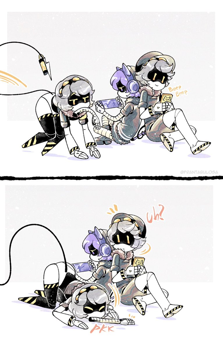 frantabul0sa's tweet photo. I haven’t posted envuzi in a while, gotta fix that lol. We love drone instincts and a loving drone wife lol. #murderdrones #envuzi https://t.co/B7Cmo9xdBF