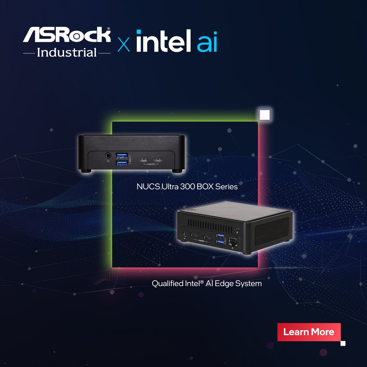 AsrockComputer's tweet photo. Meet the ASRock Industrial NUCS Ultra 300 BOX Series, an Intel AI Edge System delivering up to 180 TOPS of AI performance with Intel® Core™ Ultra Series 3, Intel® Arc™ Xe3 graphics, and NPU 5.0.
Discover more: https://t.co/lS9W5bPY6W https://t.co/TBzYWGj701