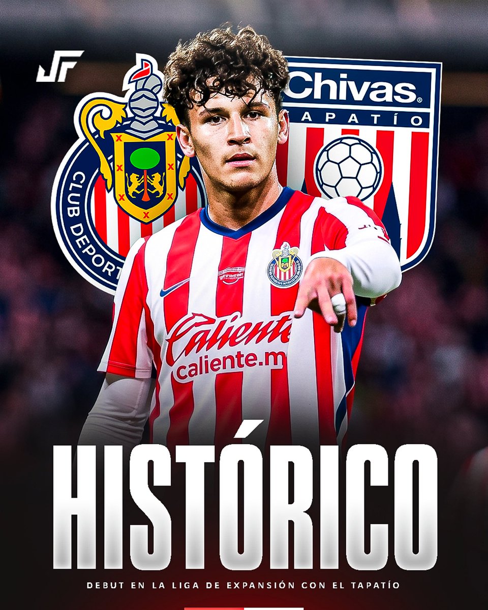 Jovenesfutmx's tweet photo. 🐐🤯 ¡DEBUT HISTÓRICO EN LIGA EXPANSIÓN!

Diego Ponce, lateral de apenas 15 años, sumó sus primeros minutos con CD Tapatío, filial de Chivas. 👏

Ponce sigue dando pasos agigantados en su carrera, pues también ya ha sumado minutos en la Sub-19 y 21 categorías por encima de su edad

Chivas sigue haciendo un gran trabajo con sus fuerzas básicas. 👀

Atentos con este nombre