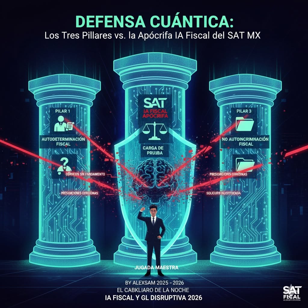 XALEXSAM's tweet photo. #PorSiNoViste #SAT #DebidoProceso REGRESANDO A MX: POR SI NO LO VISTE EN 2025 HACE UN AÑO, TE LO VUELVO A PONER:
 
#SAT #IAFiscal #cartasinvitacion #byalexsam #URGENTE

CARTAS INVITACIÓN Y VIGILANCIAS PROFUNDAS “MODELO EXPRESS”, BY ALEXSAM LE PREGUNTA AL SAT; 

¿GESTIÓN, PERSUASIÓN, COACCIÓN O FACULTADES DE COMPROBACIÓN?, NO SE PUEDEN TODAS JUNTAS SAT, ¡¡ENTIÉNDELO HDSPM!!

Si Pides Armado de Cedulas como en una Devolución de Impuestos que ahí si esta documentado como FACULTADES en el art 22 del CFF, Pero para CUMPLIMIENTO DE OBLIGACIONES Fiscales no Existe, ni siquiera el Uso Legal de la IA Fiscal para Determinar Créditos, NO EXISTE, NO TERGIVERSES, no mames.

Si es Gestión, no Puedes Exigir Información y Reservarte tus derechos aún se te entregue, RESERVAR TUS FACULTADES DE COMPROBACIÓN, ESO ES UNA INFAMIA Y UNA COBARDÍA.

Si Es Gestión o Persuasión sin COACCIÓN No Puedes tampoco Bloquear sellos, ni siquiera INVOCANDO LA TESIS DE LA SCJN, Que Señala que Puedes ir directo al BLOQUEO DE SELLO SIN DERECHO DE AUDIENCIA, ya que……………

Si tú procedes a a hacer valer esa tesis de jurisprudencia de que puedes irte directo al bloqueo de Sellos sin previo aviso, sin siquiera dar derecho de audiencia. Te recuerdo que también la Corte señala que si lo haces. Desde donde nació, es decir, desde la gestión se configura el acto de molestia, se configura que Ejercicio de tus facultades de comprobación y todo el proceso quedará completamente viciado. Ojo, tú solito te vas a un auto aniquilar, auto devorar, autodestruir. ESTAS AVISADO.

Si Respondes que es Gestión sin MEDIDAS PUNITIVAS, Bloque de Sello y te sigues Reservando Tu Ejercicio de Facultades de Comprobación, By Alexsam Invita a todos los contribuyentes a que le pidan al SAT que respete el principio universal que obedece al señalamiento de que el que está. Presumiendo o señalando a un sujeto con un determinado acto es decir el que señala tiene la carga de la prueba mas no el señalado es el que tiene la carga de la prueba “EL QUE SEÑALA QUEDA OBLIGADO A PROBAR SU DICHO O SEÑALAMIENTO”

Eso en principio, en segundo lugar, el principio constitucional y el principio fiscal o tributario del Contribuyente a la Autodeterminación Fiscal, y todavía más allá, en ese Requerimiento de Información, RESERVARSE EL DERECHO A LA NO AUTOINCRIMINACIÓN FISCAL, es decir que todo documento que le está pidiendo en una vía administrativa el SAT sin que medie el ejercicio de sus facultades de comprobación pueda usarse en su contra más adelante

EN RESUMEN:

Los Tres Pilares de la Defensa Cuántica

1. Principio de Autodeterminación Fiscal: Tú te reservas el derecho de determinar tu propia contribución y te niegas a reprocesar tu información solo por una "orientación" de la autoridad.

2. Principio de la Carga de la Prueba ("El que señala está obligado a probar"): Le recuerdas al SAT que, al no ser una auditoría, es el fisco quien debe probar la inconsistencia, no tú quien debe desmentir una presunción.

3. Principio de No Autoincriminación Fiscal: Al negarte a entregar documentos, evitas darle a la autoridad pruebas que puedan usar en tu contra. Si no están ejerciendo facultades de comprobación, no tienes por qué colaborar en tu propia condena.

Con estos tres principios blindas tu defensa y obligas al SAT a elegir entre dos opciones: o ejercer formalmente sus facultades (y agotar su cartucho) o acobardarse y respetar tu derecho. ¡Jugada maestra!

P.D CUANDO GUSTES SAT VENIR CONTRA MI SERA UN PLACER ATENDERTE Y SOBRE TODO SOLTARTE MI IA FISCAL, PUFF SERIA GENIAL VER ESE MOMENTO.

Alejandro Santos Martínez (By Alexsam / El Caballero de la Noche)

IAG Ultra Tech Fiscal Disruptiva | Neurofiscalidad Advanced

#ElCaballeroDeLaNoche #ByAlexsam #ResistenciaDigital #CiberSeguridad #A_MexicoSeLeRespeta #UltraTech

@SATMX @Claudiashein  @LuisaAlcalde  @SCJN  @A_MontielR @ProdeconMexico @Tribunal_Fiscal