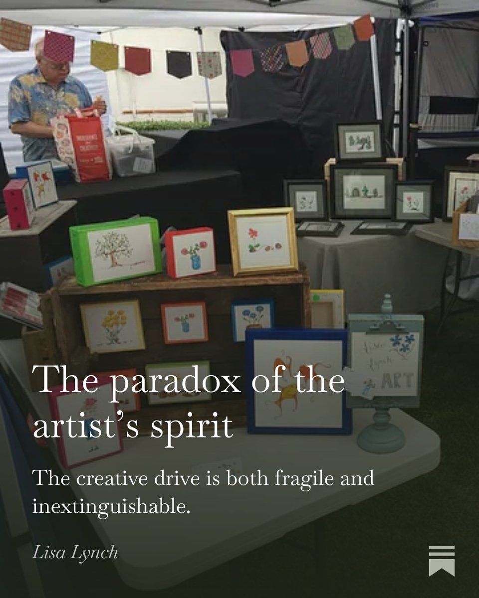 lisalynchwrites's tweet photo. Check out my latest article on the paradox of the artist's spirit, in observations I have learned "the hard way."
https://t.co/y7daVbLnn6 https://t.co/WiRgoyvpkv