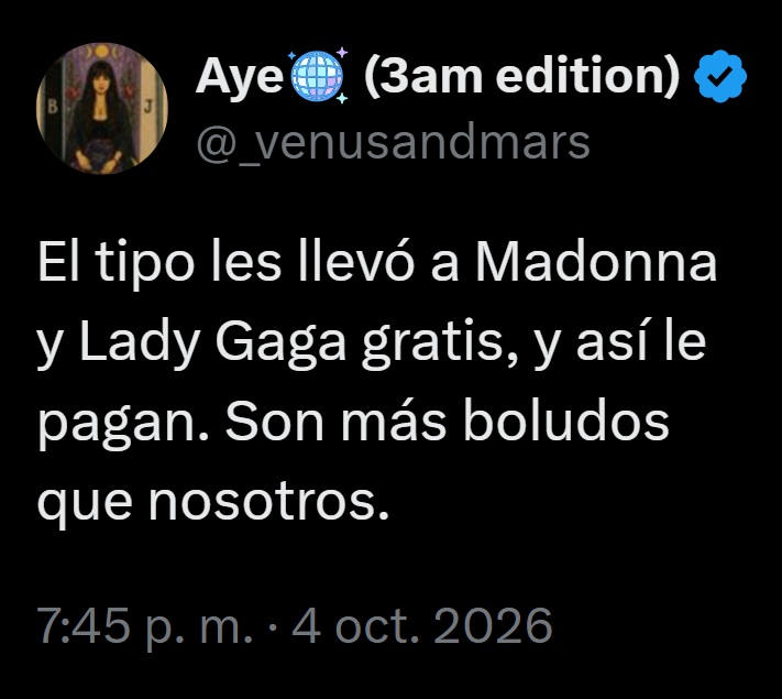 porquetendencia's tweet photo. "Lady Gaga":
Por los comentarios tras el tweet que publicó @_venusandmars sobre las #EleccionesBrasil https://t.co/lJFar7Ul1J