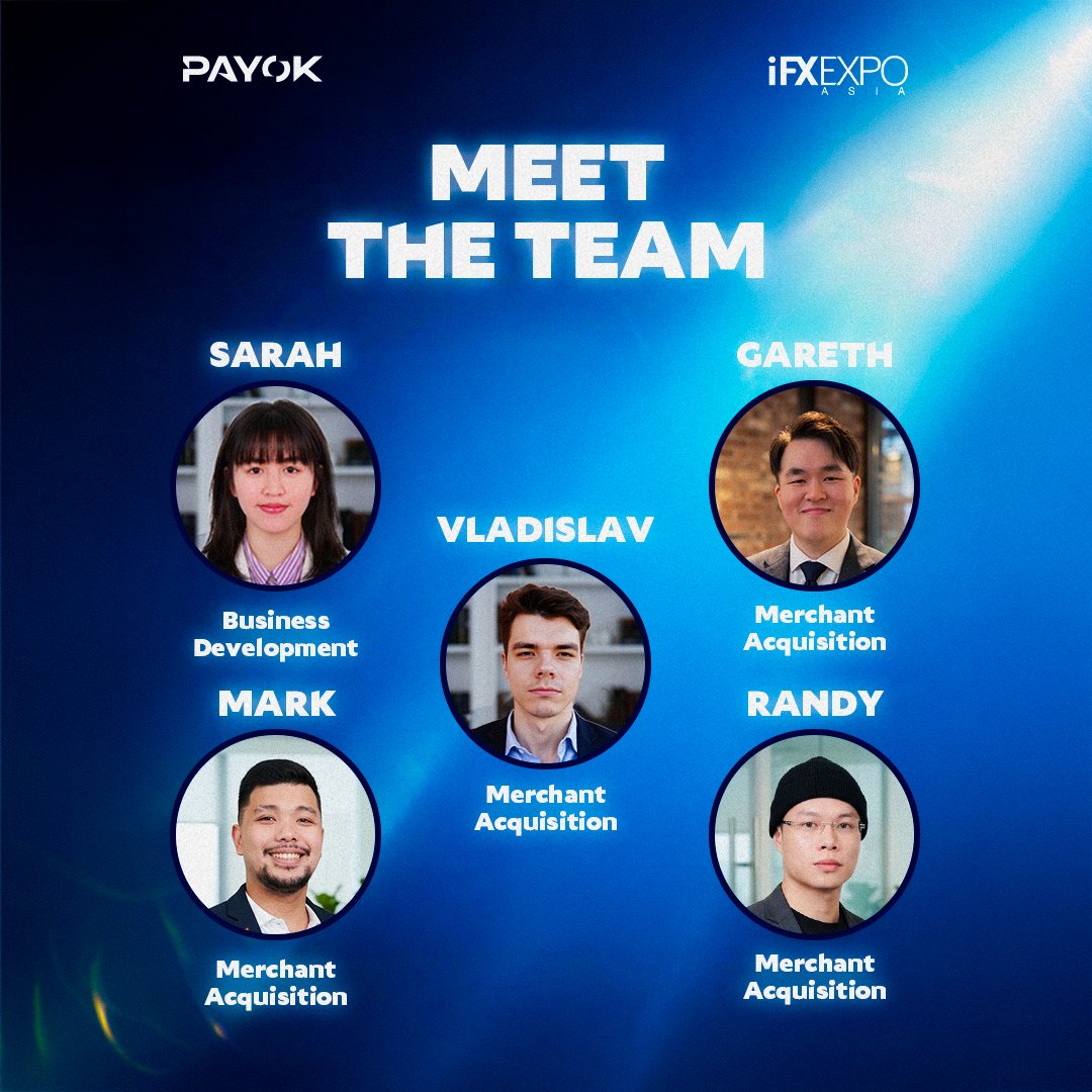 PAYOKPayment's tweet photo. π€ Meet the PAYOK Team at iFX EXPO Asia 2026! ππ°
π Hong Kong Convention and Exhibition Centre
π
October 8β9, 2026
π Booth 76
π§ Book a meeting: enquire@payok.com
π± Telegram: @payokpayments
See you in Hong Kong! π
#PAYOK #iFXEXPOAsia #iFXEXPOAsia2026 #HongKong #Fintech https://t.co/3b7WKd86Lm
