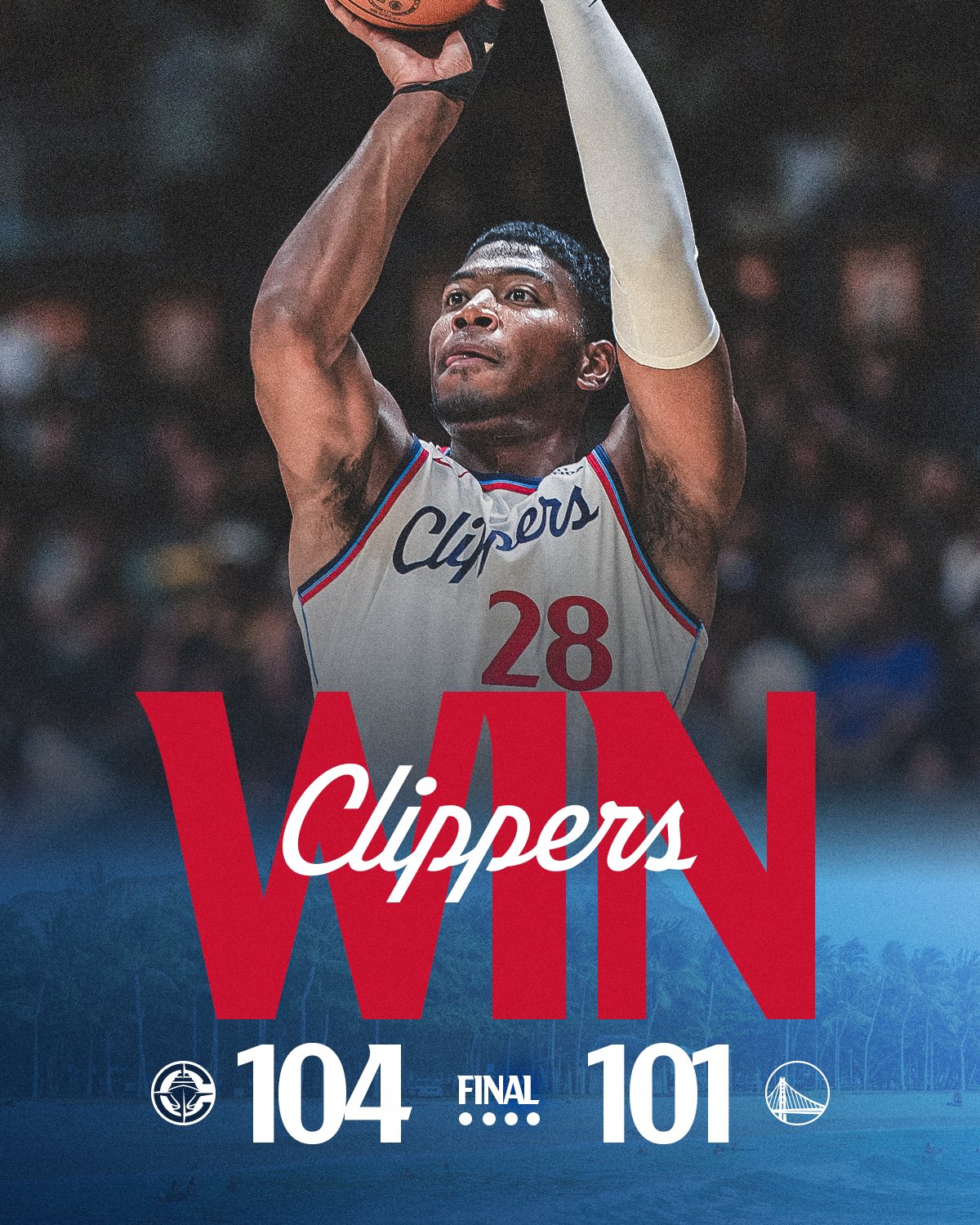 Clippers 104-101 Warriors | NBA Preseason