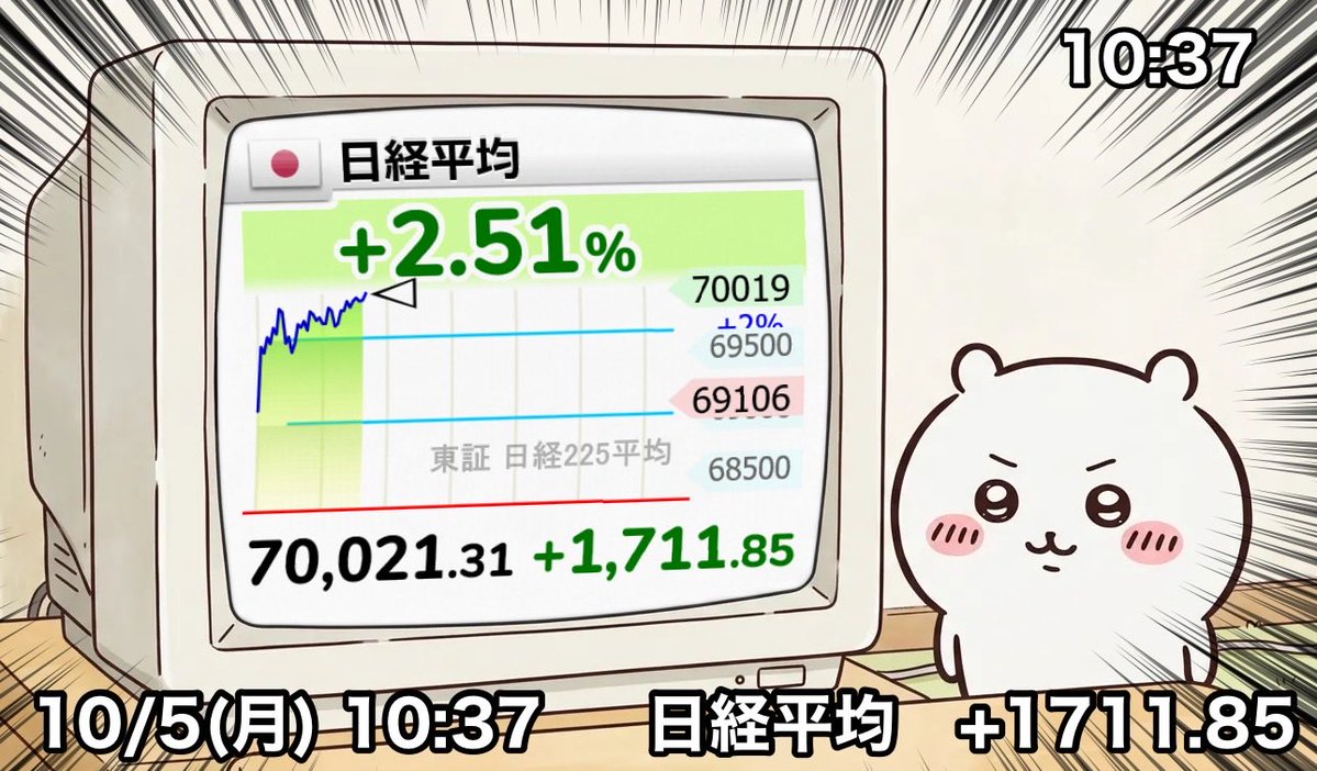 chawan_wabita's tweet photo. ひさびさ日経7万ｷﾀ━━━━(ﾟ∀ﾟ)━━━━!!!! https://t.co/P7lIou9pwZ