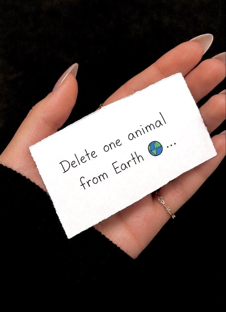 Bella250689's tweet photo. One animal has to disappear forever. Your choice? https://t.co/rAuzyJCqNa