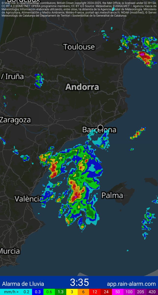 David9dsb's tweet photo. Lluvia - 3:35 Sobre las 5 de la madrugada podría haber lluvia en bcn https://t.co/afhBEb7NLA