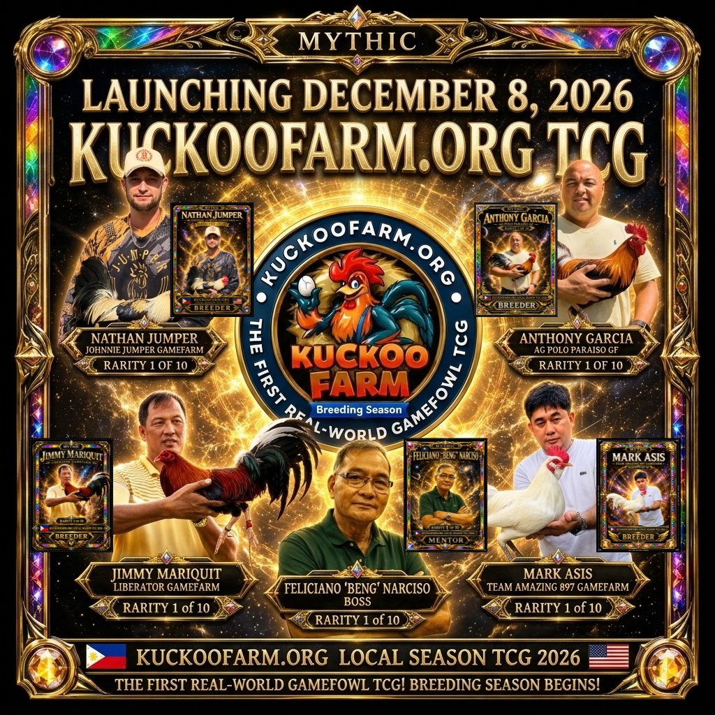 FCRcoin's tweet photo. 🐓🃏 The first real-world gamefowl TCG is coming! Collect mythic breeders and start your season. 

---
📲 https://t.co/mUhAVJ3sFS: The first AI-powered gamefowl breeding app featuring Real-World Asset (RWA) setups.

#KuckooFarm #Gamefowl #TCG #DigitalTCG #TradingCardGame https://t.co/EJ4KGXY3QT