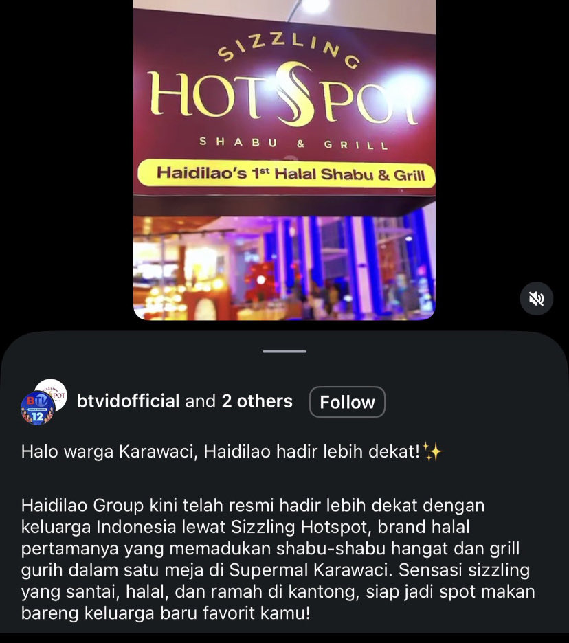 hispideyman's tweet photo. @masarukasu @entalpih iyaa betul, mungkin liat demand nya tinggi akhirnya mereka bikin sister brand(?) khusus halal, jadi win win solution

at the end resto juga butuh peluang buat diterima masyarakat luas kalo demand nya tinggi🤏🏻

(foto cr: op, malas buka ig wkwk) https://t.co/xA5dJvPwse