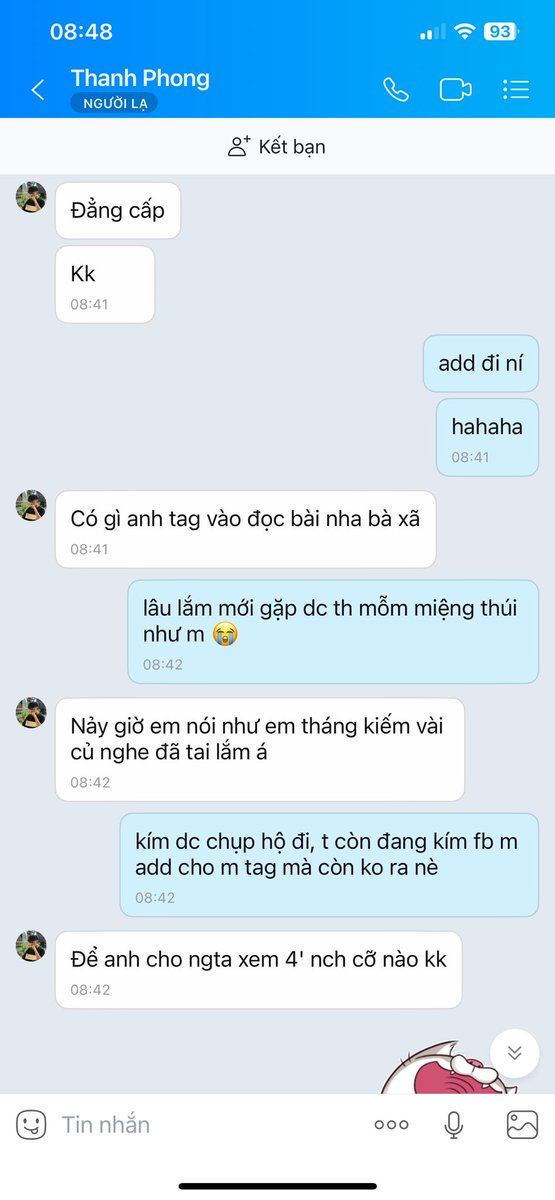 ngmy25005's tweet photo. cay lắm hỏ, k call trc cho m mà m sủa qtr, kím dc làm liền mới tin, gặp mấy th mỗm nch mắc cười dữ z tr hhahah https://t.co/nnOleYKHSP