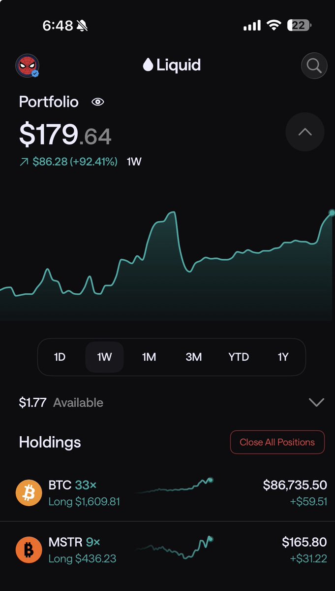 spideyinvests's tweet photo. Nice, should have gambled more
$MSTR #Bitcoin https://t.co/hZISMDAsHh