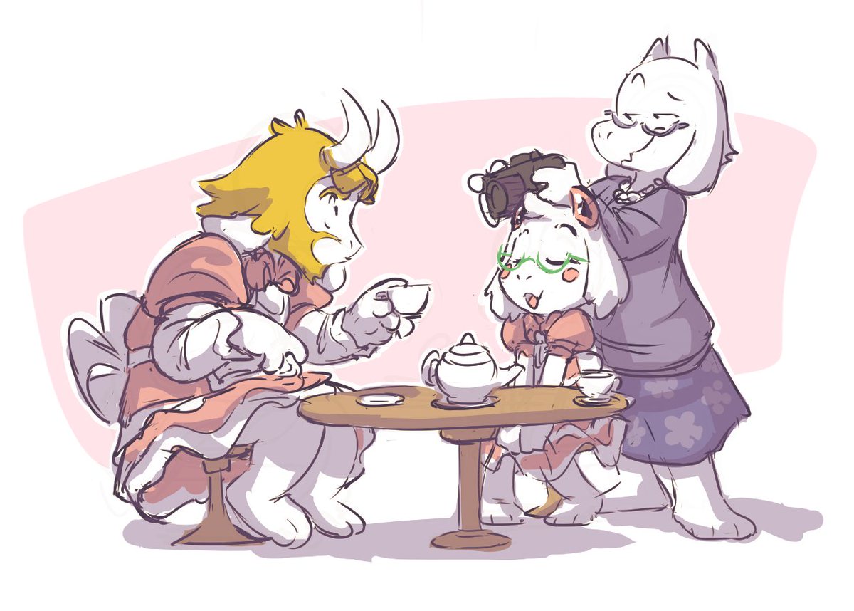 YoshoYamamoto's tweet photo. * To be a King, first you gotta learn how to be a Princess.
* ...that's going straight on the fridge.

Request word: King
#asgore #ralsei https://t.co/CBgaUrS5dI