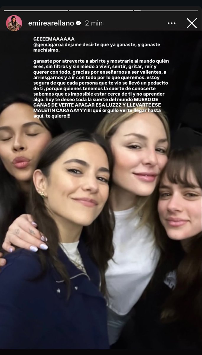 swiftenfpeep's tweet photo. Emire Arellano Miss Yucatán 2025 y una de las reales de Miss Universe Fátima Bosch, apoyando a Gema 🪩

GEMA YA GANÓ 
#LaCasaDeLosFamososMéxico
#LaCasaDeLosFamososMx https://t.co/WMUogGacA0