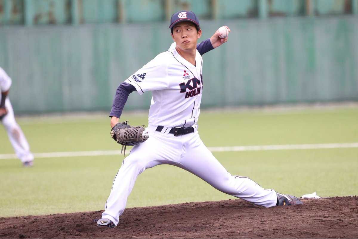 kmg_baseball's tweet photo. 日本選手権九州予選 2回戦突破!
昨日も熱いご声援をありがとうございました🗣️
第1代表トーナメントベスト4に入りました!
#KMG
|203 000 100 |=6
|000 000 000 |=0
#熊本ゴールデンラークス
【バッテリー】
○西山,川﨑 - 角田
【二塁打】
・河野 大朗 ・仁木敦司
・峯 圭汰 ・角田隆也
【本塁打】
・林 竜平(3回2ラン)