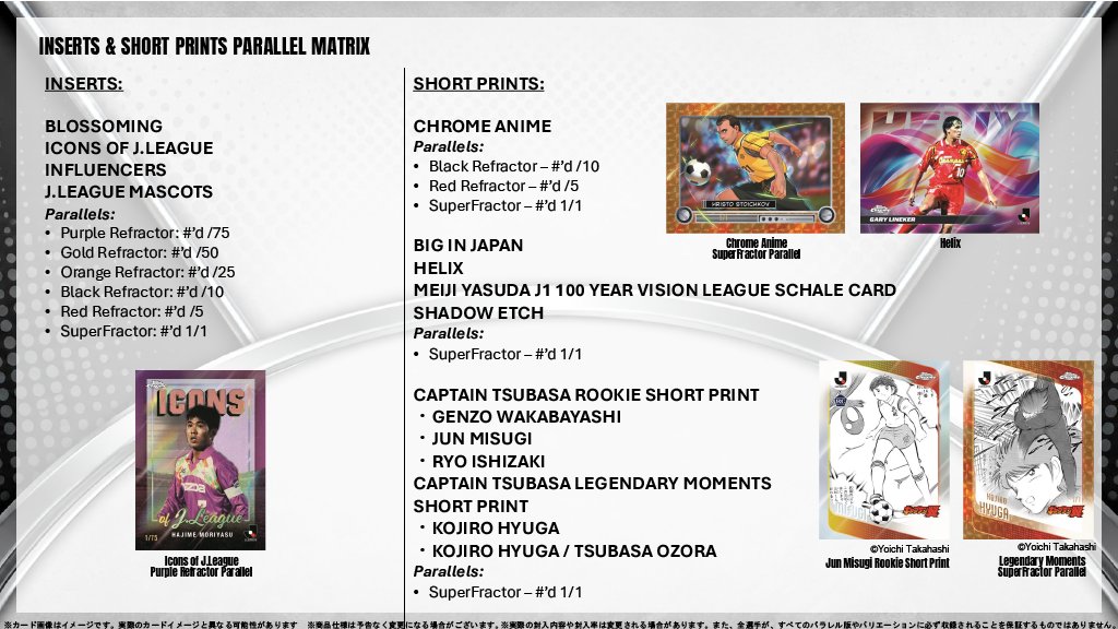 mint_mall's tweet photo. ⚽【TOPPS 2026 J LEAGUE CHROME】
2026年Topps Jリーグカードがクローム版で登場！
ミントモールにて、ご予約受付開始📢

🔥中田英寿Ｊリーグ初サイン収録！
✨キャプテン翼原作者高橋先生のスケッチカードも初収録！

▼商品予約はこちらから
https://t.co/Ug0ZaBgDts