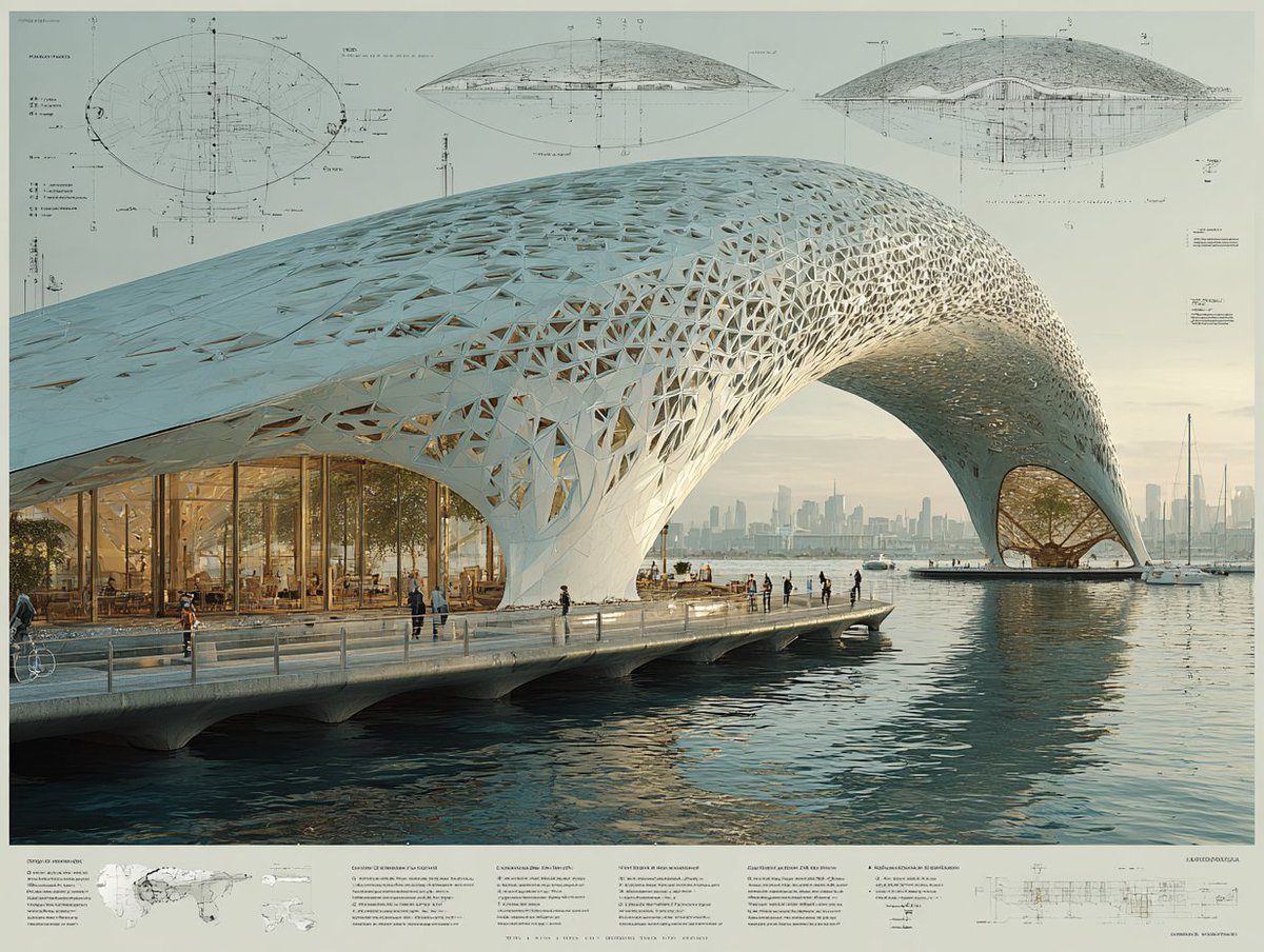 phokuinc's tweet photo. Tidal Form | Architecture Shaped by Nature
Exploring a conceptual architectural language inspired by ocean currents, coastal topography, and biomorphic geometries. #ConceptArchitecture #ParametricDesign #DesignConcept #moodboard https://t.co/ZZOcujTGRR