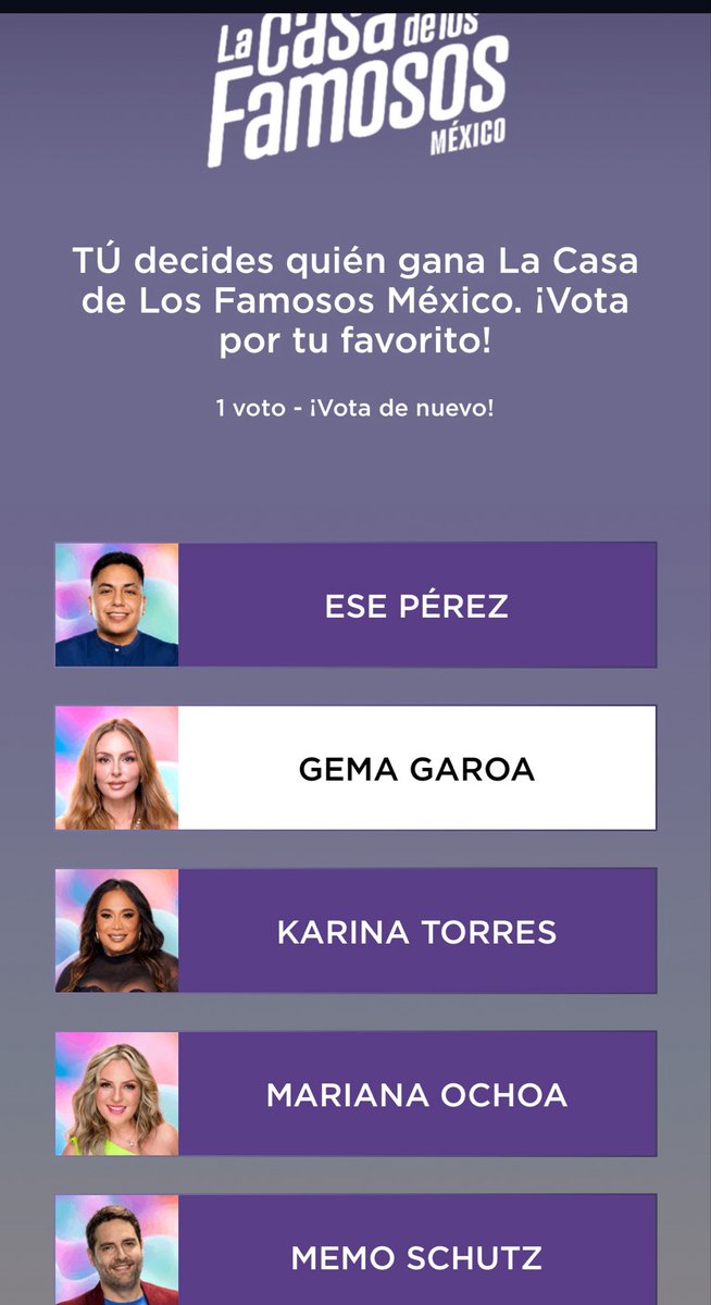 LauraAnaliAmay1's tweet photo. @FralexGH Votando fuerte por Gema https://t.co/wfkZ2WaX4y