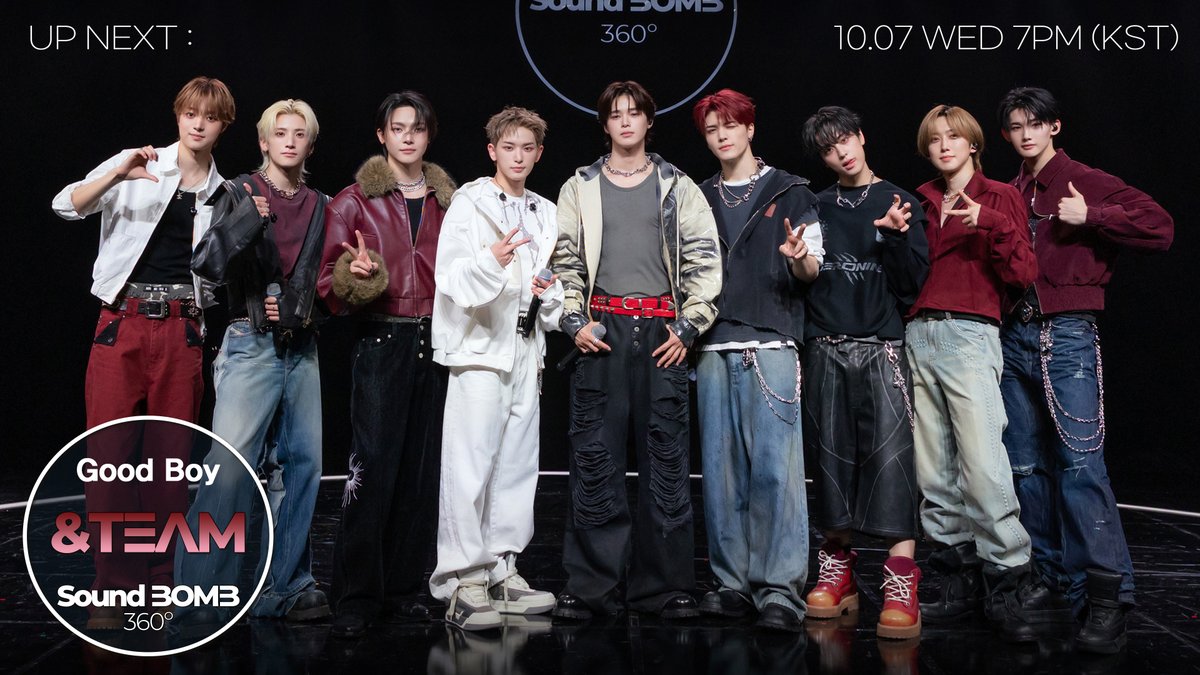 kpop_sbs's tweet photo. [UP NEXT/Teaser]📣&TEAM "Good Boy"｜Spatial Audio🎧Live

📌2026.10.07 7PM(KST) 

[Teaser Trailer]👉👉 https://t.co/t6QyueetMW

Can't believe seeing this here... Wild live piercing the mic & crowd singalong
これをここで見るとは…！マイクを突き抜ける野性のライブ＆大合唱
Ver esto aquí... Directo salvaje rompiendo el micro y coro del público

#K팝 #kpop #앤팀 #andTEAM #GoodBoy
#spatialaudio #soundbomb360 #공간음향 #싸운드밤 #사운드밤