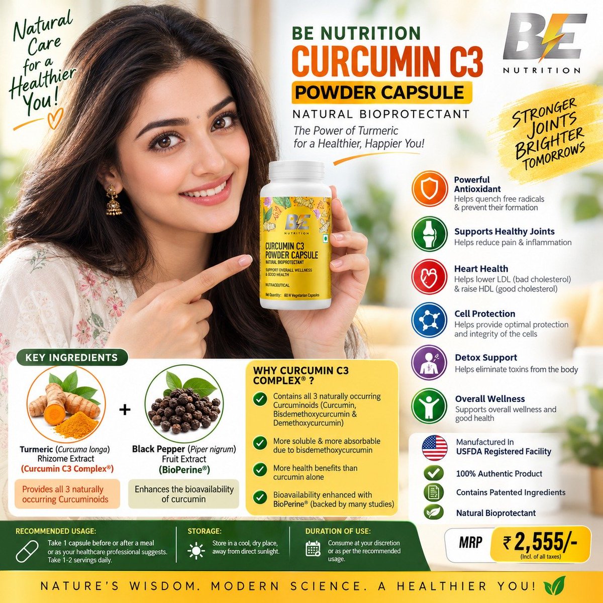 Sandhya_Darjuv9's tweet photo. Curcumin C3, the power of turmeric for a healthier and happier you by natural care... https://t.co/svUiElj9om