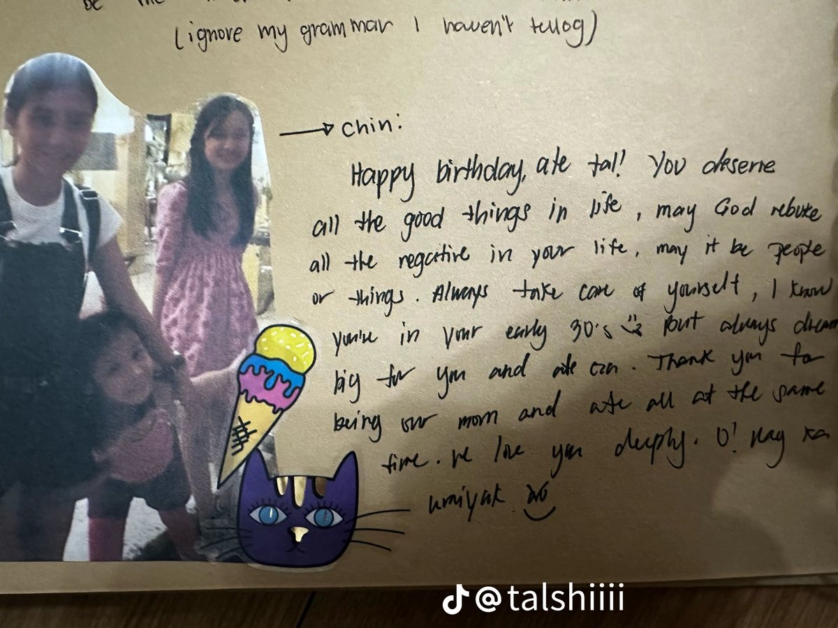 withlozol's tweet photo. FranSeth's sweet message to Ate Tal 💞

#FranSeth https://t.co/QwCOknXK25