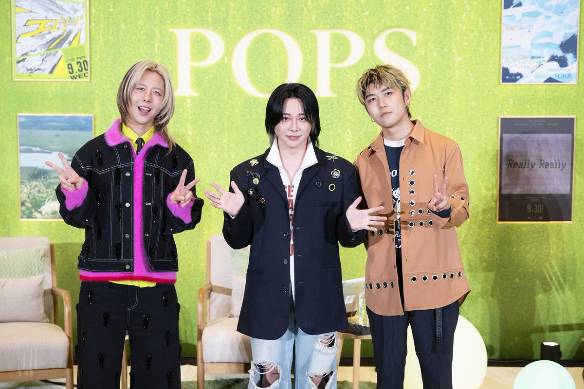 oricon's tweet photo. Mrs. GREEN APPLE、
世界27ヶ国&amp;46万人の視聴者数を記録🍏
新アルバム『POPS』オンラインイベント
⠀
倍率100倍をくぐり抜けた400人のファンを前に
大森元貴、若井滉斗、藤澤涼架が登壇
アルバム制作の裏側や各曲に込めた思い明かす
https://t.co/HwjRSvB9d2
⠀
#MrsGREENAPPLE https://t.co/94K2qbc8R0