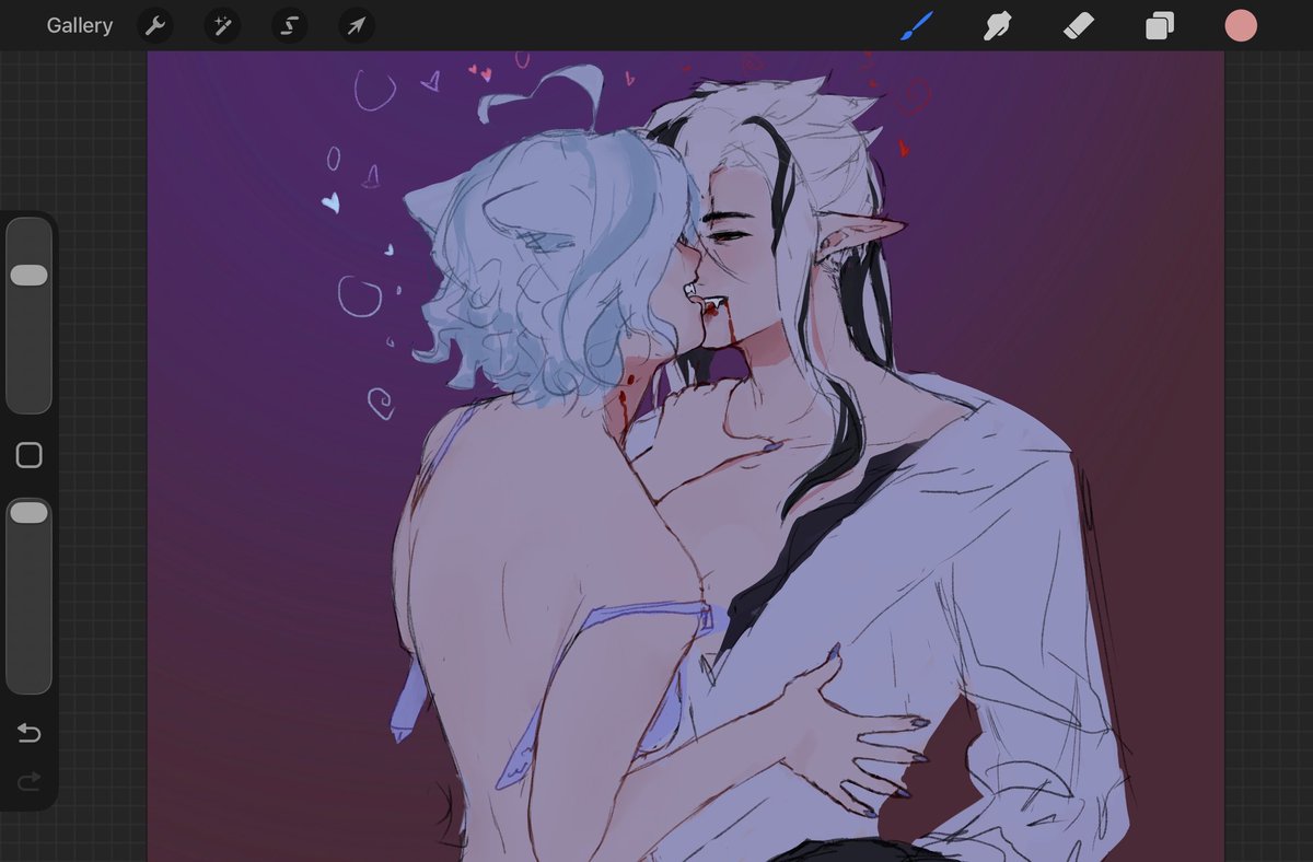 blainrot_'s tweet photo. 10/4 sketch ft. arlefuri 
wrwolfuri arlevamp https://t.co/ePM6oCgabZ