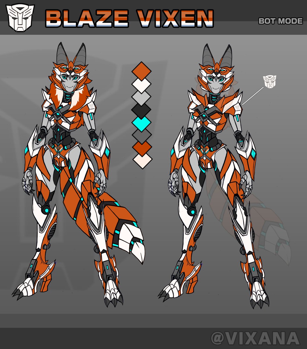 VixanaArt's tweet photo. [TFP OC] Blaze Vixen

​Ten years after her last appearance, I decided to take the design of one of my most cherished original characters—Blaze Vixen—and recreate it! 🦊

​[Alt mode coming soon!]

#TFP #OC #art #originalcharacter #Transformersㅤ https://t.co/goccqCyzAL