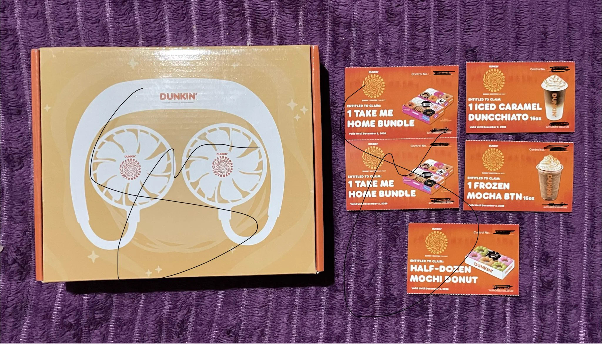 a on X: "wts lfb enhypen dunkin funmeet merch • neck fan — ₱400 • take ...