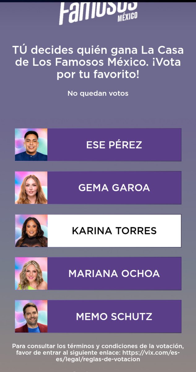 are9124's tweet photo. A VOTAR MUCHO Y SI NO TIENEN VIX PREMIUM AUNQUE SEA EL VOTO GRATIS UTILICENLO PARA LA LIC. KARINA
#LaCasaDeLosFamososMéxico 
#LaCasaDeLosFamososMx
#LCDLF https://t.co/mvfBZaf6Ts
