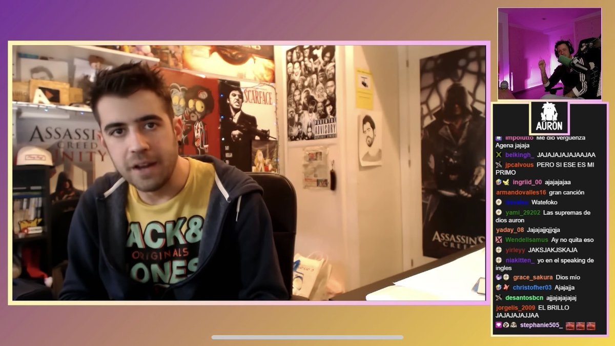 Yisusoneh's tweet photo. Auron reaccionando a Auronplay fue esto: https://t.co/WhoRM1e2WK