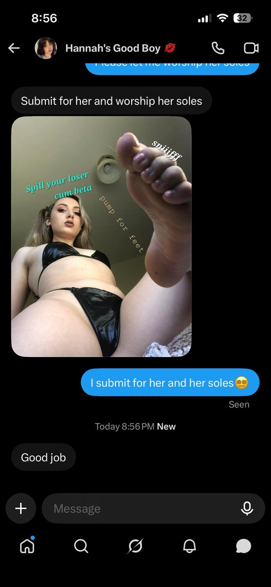 ximpm1n's tweet photo. Lost to @sox59gooner made me submit to her soles and girlcock I wanted to worship them😵‍💫 https://t.co/sBPB72TVY3