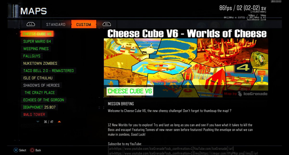 OGJUICEBOXxX's tweet photo. Just a heads up, I've color-coded the text on the maps green, yellow, and red. No update on MEGA yet, though. You can add it yourself by editing workshop.json and updating the "Title" field." https://t.co/17bsIBain2