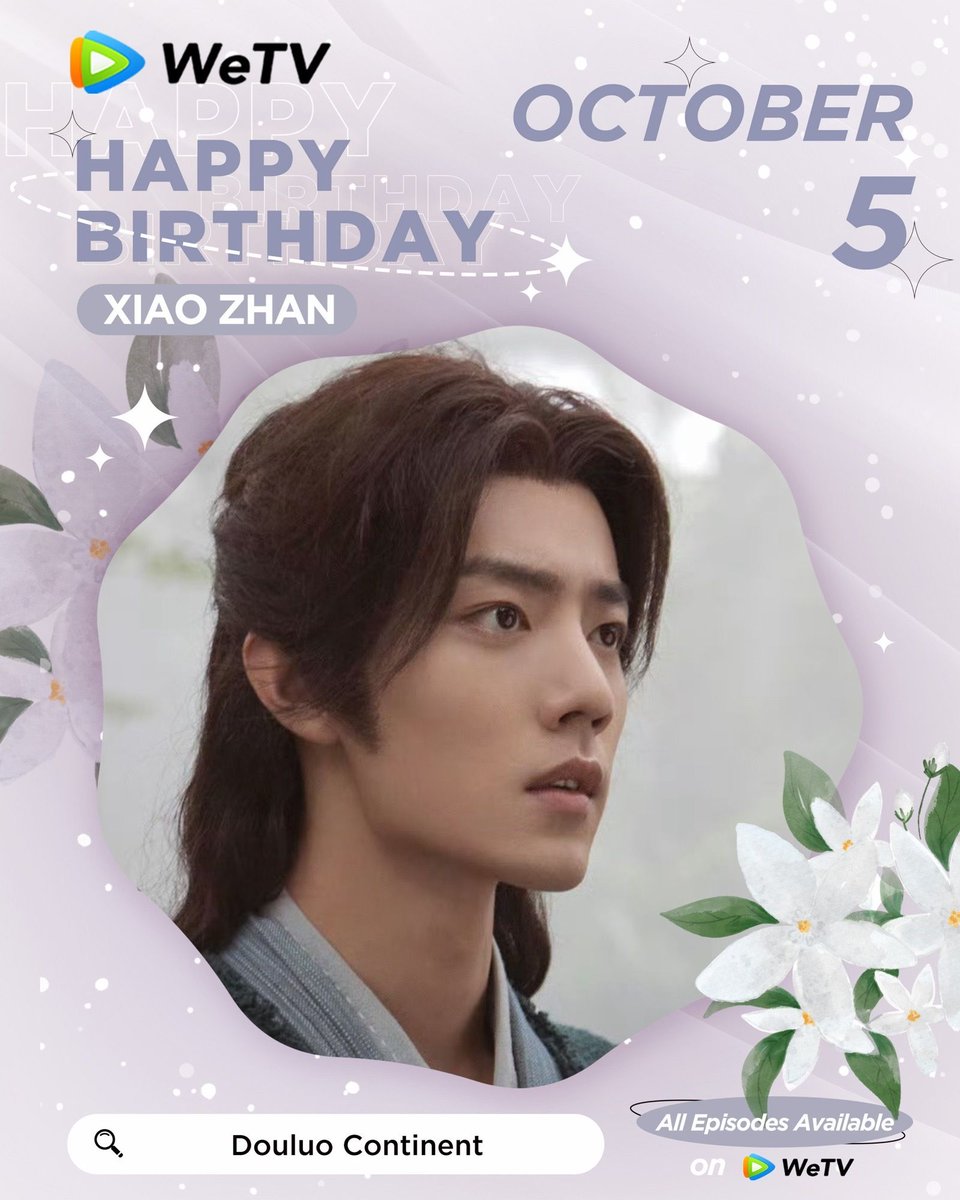 WeTVOfficial's tweet photo. Happy Birthday to #XiaoZhan 🎂🫶🏻

Love your performance in #TheUntamed #TheLongestPromise #TheOathofLove #DouluoContinent #JoyofLife #TheYouthMemories 

Looking forward to more of your amazing works. ✨

#肖战 #WeTV #WeTVAlwaysMore https://t.co/ksbSmGOmKf