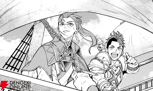 dengekionline's tweet photo. 感想：『幻想水滸伝III』の志水アキ先生が描く漫画「幻想水滸伝 STAR LEAP ～星々の軌跡～」6話では『幻水Ⅴ』より女王騎士が登場！ アプリに続くシャプールの旅、最終話　（ネタバレあり）
https://t.co/Fz2oqfwEnR https://t.co/mxe4kPfquh
